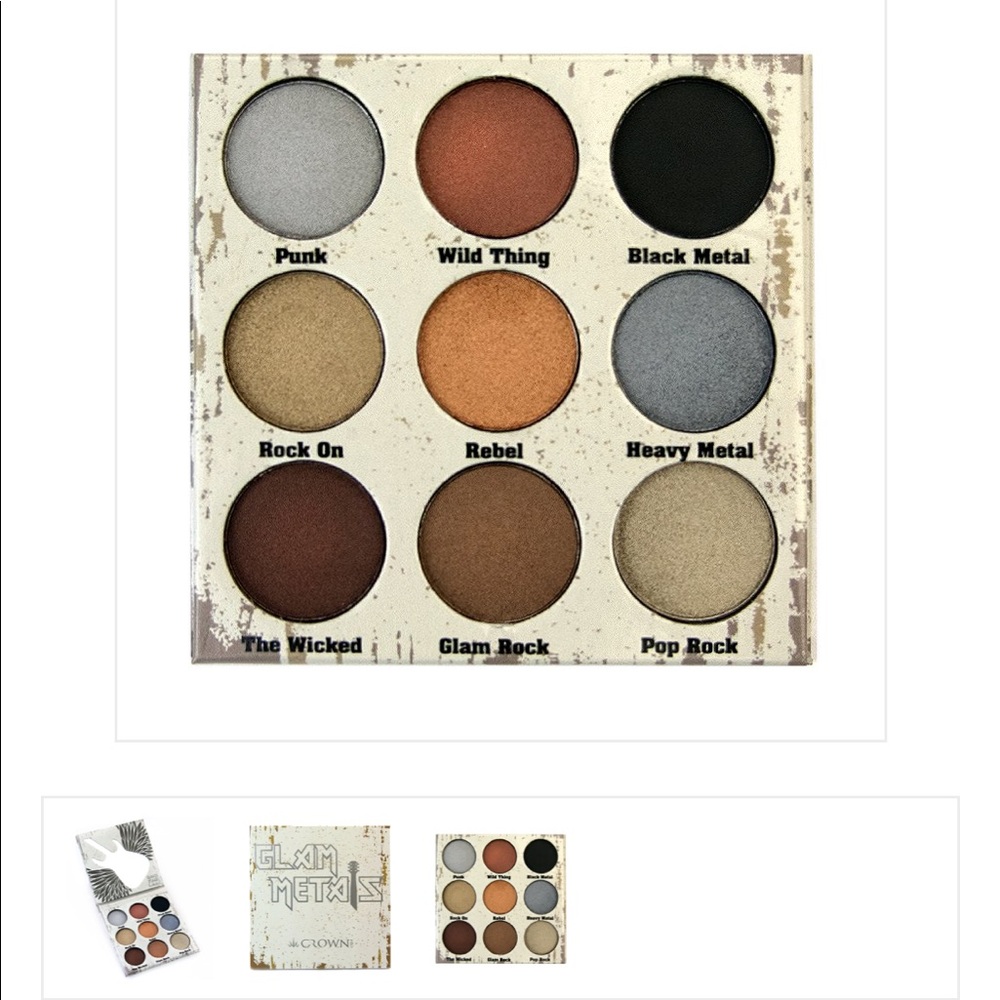Glam Metals Crown Eyeshadow Pallets